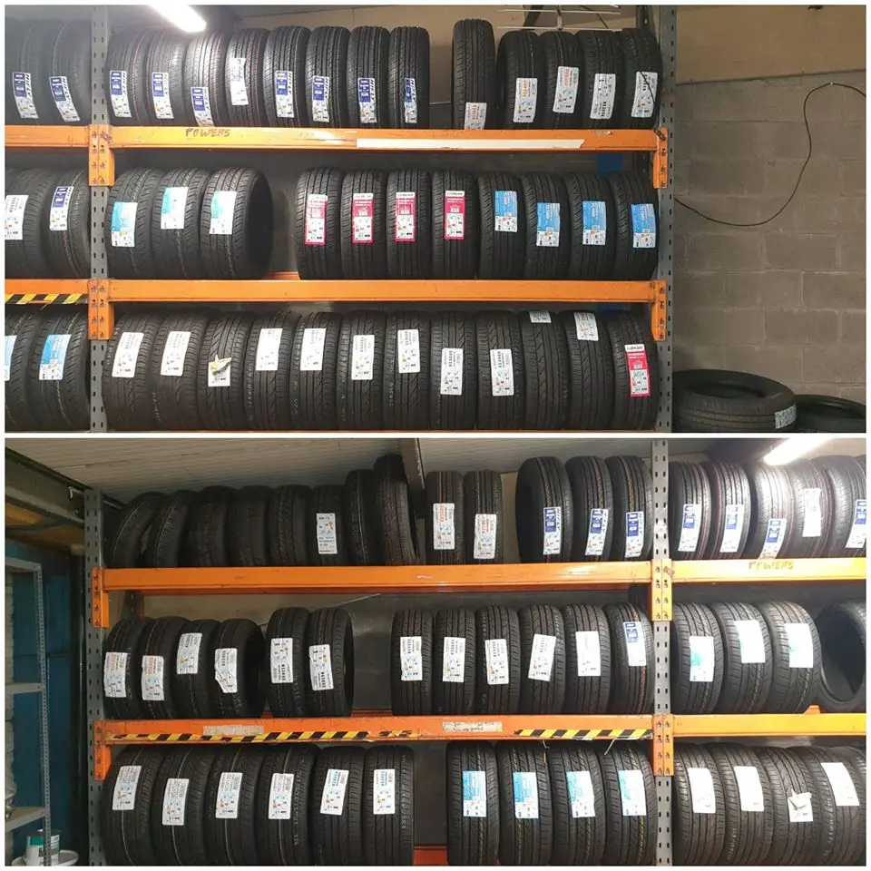 Selection of tyres available